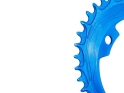 ALUGEAR Chainring oval Aero LK 104 mm | 1-speed narrow-wide MTB Transmission | 38 teeth | blue