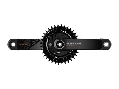 ROTOR Powermeter Set | MTB INSpider | Kapic Carbon Cranks 1-speed | NoQ-Ring 170 mm 55 mm (141 mm Spindle)