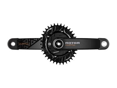 ROTOR Powermeter Set MTB INSpider | Kapic Carbon Kurbel 1-fach | Q-Ring 170 mm 55 mm (141 mm Kurbelwelle)