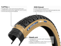 PANARACER Tire GravelKing X1 Plus 28" | 700 x 40C TLR black / brown | 2024
