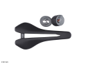 BERK COMPOSITES Saddle Lupina + Handlebar Tape | set | synthetic leather padded black 132 mm