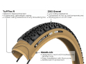 PANARACER Tire GravelKing X1 R 28" | 700 x 45C TLR black / skinwall | 2024