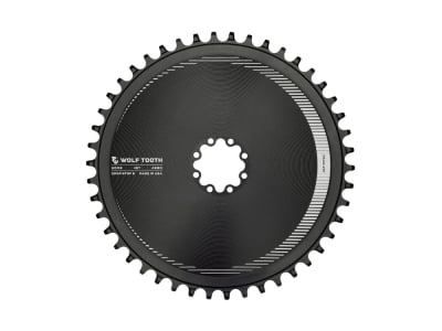 WOLF TOOTH Chainring Aero Road / Gravel Direct Mount Drop-Stop B 1-speed SRAM 8-hole | black 52 Teeth