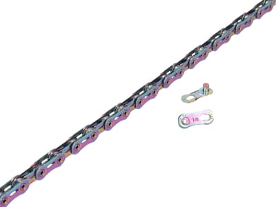 YBN Yaban Chain 12-speed MK120 Ti Flat-Top | Triple Hollow | 126 links | rainbow