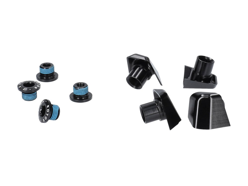 ROTOR Chainring Bolts Set including covers for Shimano Dura