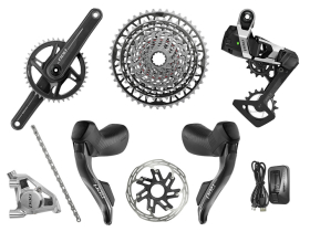 SRAM RED XPLR AXS Wide Disc HRD Flat Mount Gravel Group 1x13