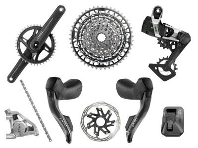 SRAM RED XPLR AXS Wide Disc HRD Flat Mount Gravel Group 1x13 165 mm 40
