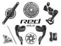 SRAM RED XPLR AXS Wide Disc HRD Flat Mount Gravel Group 1x13 | Powermeter Crank 165  mm 42 Teeth Paceline X Rotor 160 mm | Center Lock (front and rear) SRAM DUB Wide | PressFit30