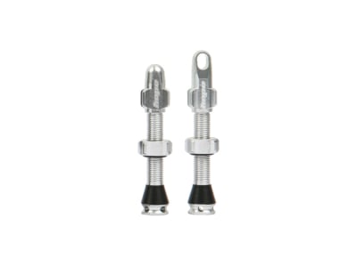 HOPE Tubeless Valve Set | silver 40 mm