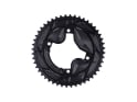 ALUGEAR Chainring Set round Aero 2-speed | Shimano GRX BCD 110 mm | 80 mm asymmetric | black