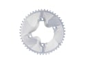 ALUGEAR Chainring Set round Aero 2-speed | Shimano GRX BCD 110 mm | 80 mm asymmetric | silver 48-34 Teeth