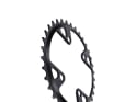 ALUGEAR Chainring Set round Aero 2-speed | Shimano GRX BCD 110 mm | 80 mm asymmetric | silver 48-34 Teeth
