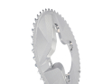 ALUGEAR Chainring Set round Aero 2-speed | Shimano GRX BCD 110 mm | 80 mm asymmetric | silver 46-32 Teeth