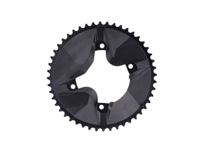 ALUGEAR Chainring round Aero 2-speed | Shimano GRX BCD 110 mm asymmetric | black