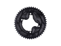 ALUGEAR Chainring round Aero 2-speed | Shimano GRX BCD 110 mm asymmetric | black 48 Teeth
