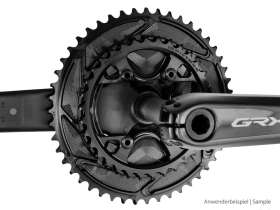 ALUGEAR Chainring round 2-speed | Shimano GRX BCD 80 mm...