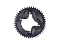 ALUGEAR Chainring round Aero 1-speed narrow-wide | Shimano GRX BCD 110 mm asymmetric | black 40 Teeth