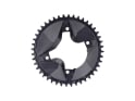 ALUGEAR Chainring round Aero 1-speed narrow-wide | Shimano GRX BCD 110 mm asymmetric | black 42 Teeth