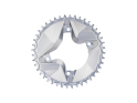 ALUGEAR Chainring round Aero 1-speed narrow-wide | Shimano GRX BCD 110 mm asymmetric | silver 40 Teeth