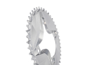 ALUGEAR Chainring oval Aero 1-speed narrow-wide | Shimano GRX BCD 110 mm asymmetric | silver 46 Teeth