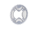 ALUGEAR Chainring oval Aero 1-speed narrow-wide | Shimano GRX BCD 110 mm asymmetric | silver 46 Teeth