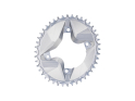 ALUGEAR Chainring oval Aero 1-speed narrow-wide | Shimano GRX BCD 110 mm asymmetric | silver 48 Teeth