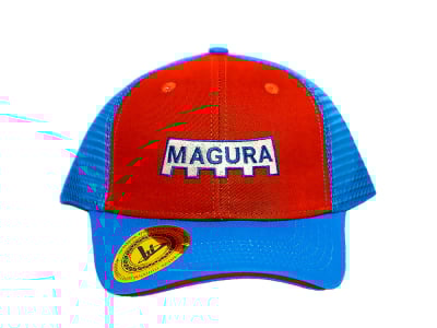 MAGURA Snapback Basecap 70s Vintage Logo | blau & rot