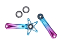 EXTRALITE Crank QRC-3S incl. Bearings & Bottom Bracket Cups | 1-speed | 170 mm | blue-purple | T47 externally