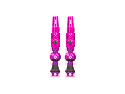 MUC-OFF Tubeless Ventil Set Big Bore Lite | pink 30 mm