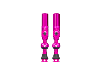 MUC-OFF Tubeless Valve Set Big Bore Hybrid | pink 35 mm