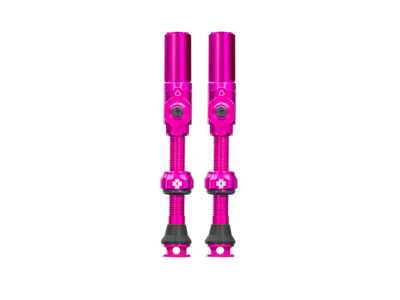 MUC-OFF Tubeless Valve Set Big Bore Hybrid | pink 45 mm
