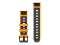 GARMIN Wechselarmband Smartwatch | Quickfit-Silikon | Spark Orange/Graphit 26 mm