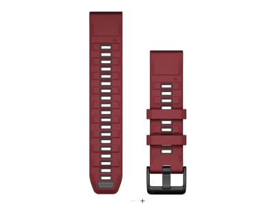 GARMIN Wechselarmband Smartwatch | Quickfit-Silikon | Marsala/Graphit