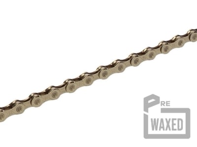KMC pre-waxed Chain X12 Go Wax incl. Chain Lock | 12-speed | 126 links | Ti-N Gold