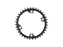 ALUGEAR Chainring round | 2x12 SHIMANO 105 FC-R7100 & Ultegra FC-R8100 & Dura Ace FC-R9200 LK 110 mm asymmetric | black | 36 teeth