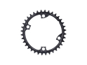 ALUGEAR Chainring round | 2x12 SHIMANO 105 FC-R7100 & Ultegra FC-R8100 & Dura Ace FC-R9200 LK 110 mm asymmetric | black | 36 teeth