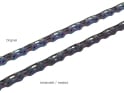 R2BIKE pre-waxed SRAM Red Chain incl. Chain Lock for SRAM Red | 12- / 13- speed | 126 links | rainbow