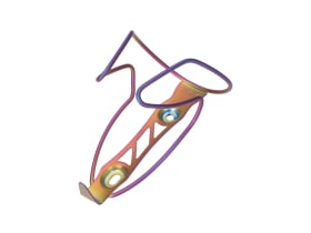 SUPACAZ Bottle Cage TiFly Titanium | electric purple