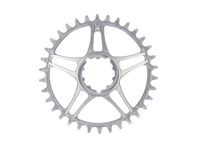 RADOXX COMPONENTS x Dangerholm MTB Chainring Bergakungen for SRAM 3-Bolt Direct Mount | Silver | 34 Teeth
