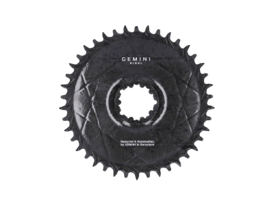 Gemini Chainring Rigel Carbon Gravel round Direct Mount | 1-speed narrow-wide SRAM 3-hole 40 Teeth