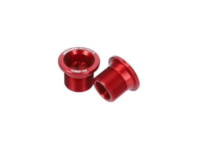 LEONARDI RACING Crank Bolts for Cannondale Hollowgram | red