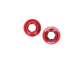 LEONARDI RACING Crank Bolts for Cannondale Hollowgram | red
