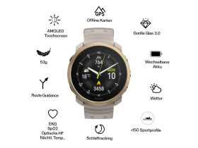 POLAR Vantage M3 Smartwatch | Greige Gold | S-L