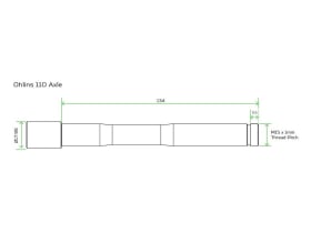HOPE thru axle for Öhlins RXF 34 / 36 / 38 mm...