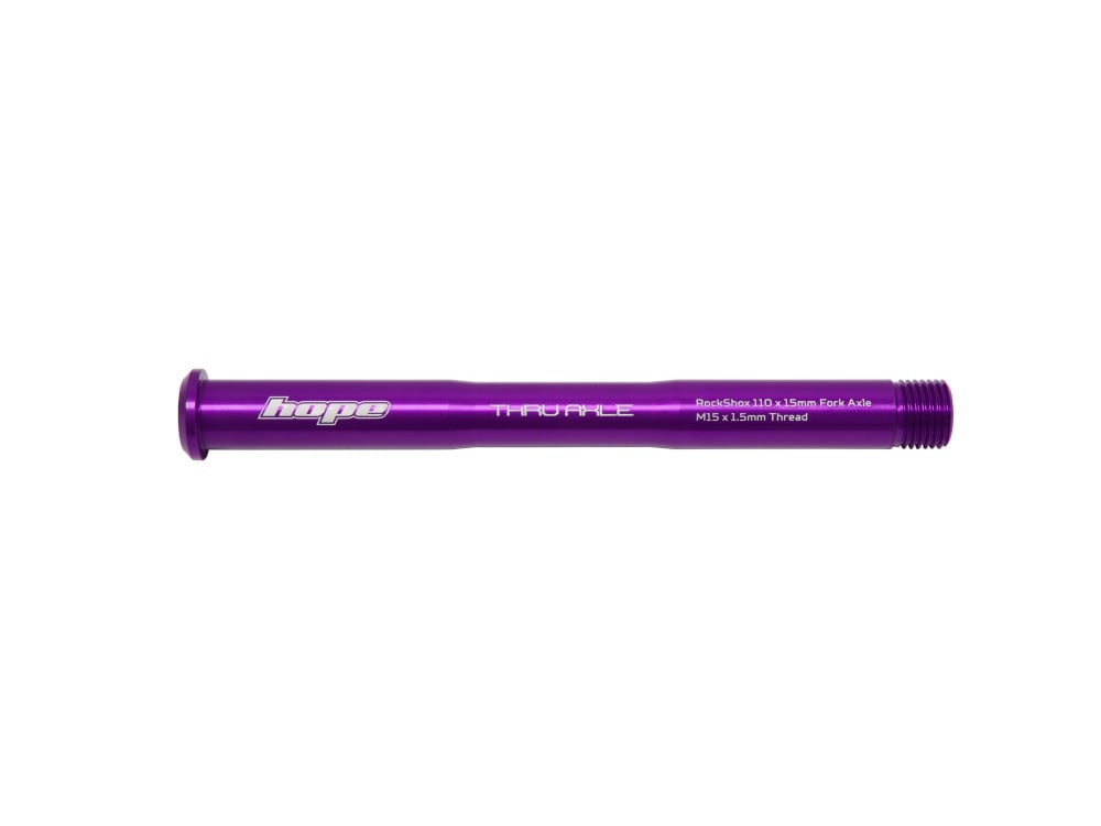 HOPE thru axle for Rockshox suspension forks | 15 x 110 mm Boost | pur
