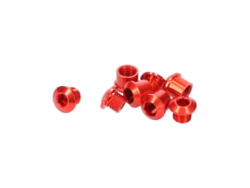 ALUGEAR Kettenblattschrauben Set 4-Arm Aluminium | 7 mm rot