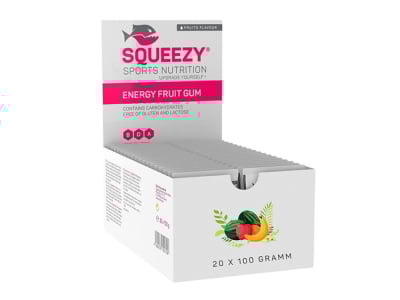 SQUEEZY Energy Fruit Gum 100g | 20 sachets box