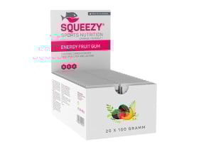 SQUEEZY Energy Fruit Gum 100g | 20 sachets box