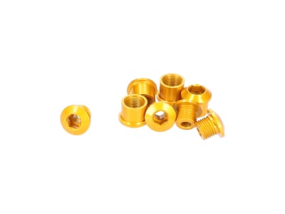 ALUGEAR Kettenblattschrauben Set 4-Arm Aluminium | 5 mm gold