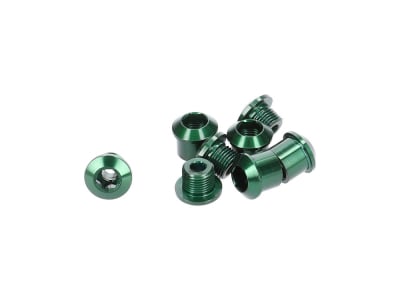 ALUGEAR Chainring Bolts Set 4-Arm Aluminum | 5 mm green